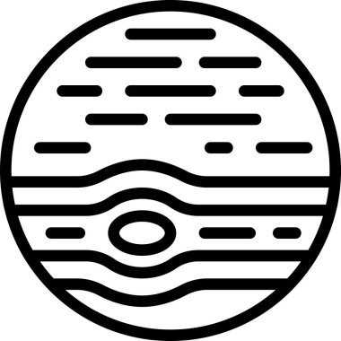 Jüpiter web simgesi vektör illüstrasyonu