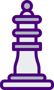 Satranç. Web simgesi basit illüstrasyon 