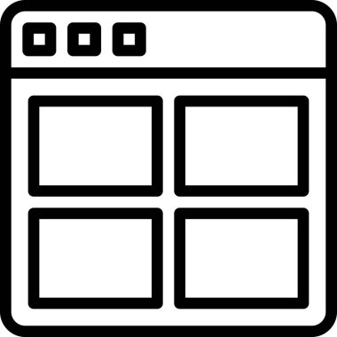 Web ve mobil için sütun vektör simgesi