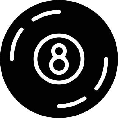 Bilardo topu. Basit resimleme