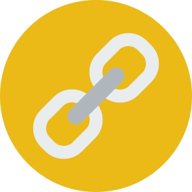  Bağlantı simgesi, basit vektör illüstrasyonu  