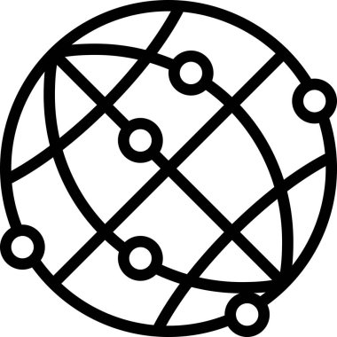 dünya simgesi, vektör illüstrasyonu