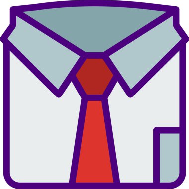 Kravat. Web simgesi basit illüstrasyon