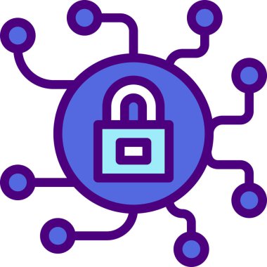 bir pembe ve menekşe vektör simgesi