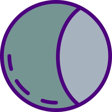 Ağ için bir arkaplanın Hilal Ay vektör illüstrasyonunun cilalanması 