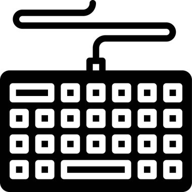 Beyaz arkaplanda anahtar düz vektör simgesi 