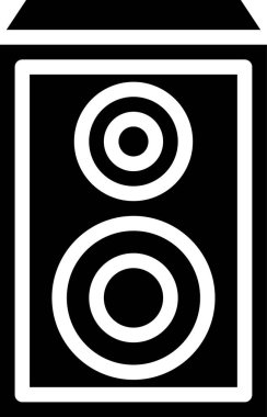 hoparlörler simge vektör illüstrasyon arka planı