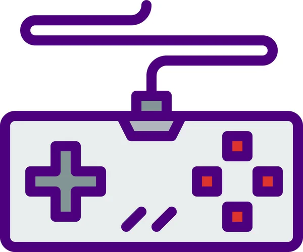 Video Game Controller Vector Icono — Vector de stock