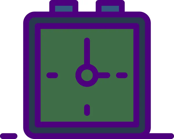 Годинник Простий Векторний Дизайн Піктограм Концепція Часу — стоковий вектор