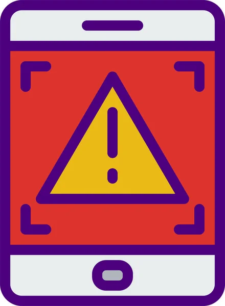 Ilustración Vectorial Del Signo Advertencia — Vector de stock