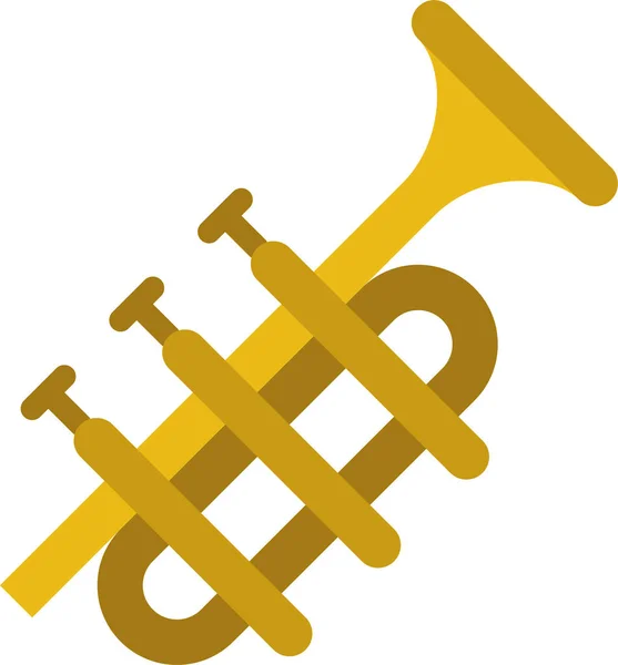 Icono Trompeta Ilustración Vectorial — Vector de stock