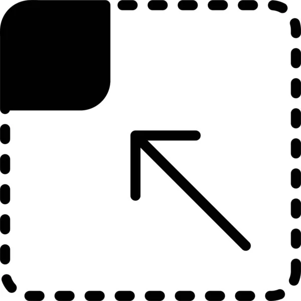 Linke Richtung Einfaches Vektor Symbol — Stockvektor