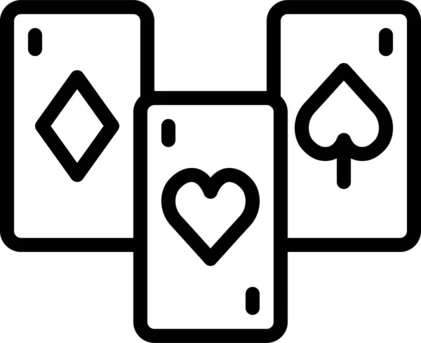 Διανυσματική Απεικόνιση Των Καρτών Παιχνιδιού — Διανυσματικό Αρχείο