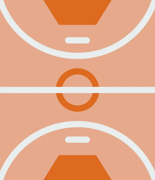 Basketball Yard Icono Web Ilustración Simple — Vector de stock