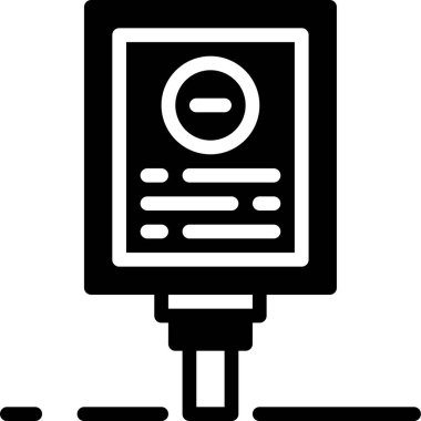 Billboard web çizgisi vektör simgesi beyaz arkaplanda izole edildi