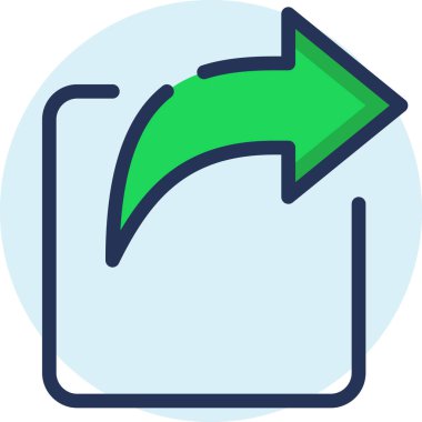 Ok simgesi. Beyaz arkaplanda vektör illüstrasyonu