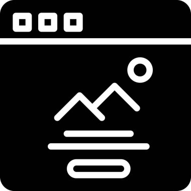 resim simgesi, vektör çizimi 