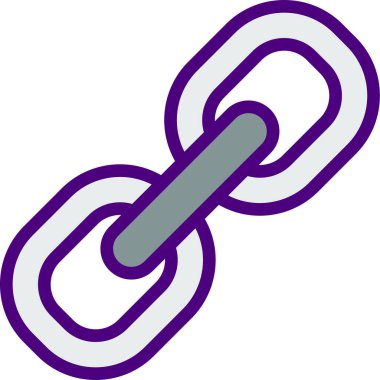  Bağlantı simgesi, basit vektör illüstrasyonu  