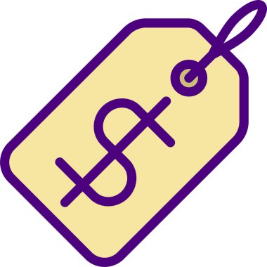 Pembe ve mor bir zincirin vektör çizimi