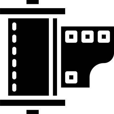 Beyaz arkaplanda izole edilmiş bir kameranın vektör çizimi