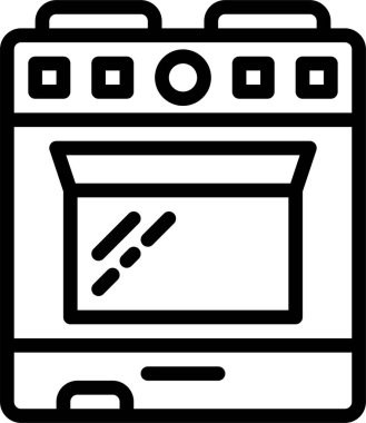 Aşçı simgesi, vektör illüstrasyonu  