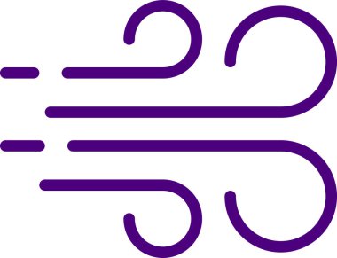 Rüzgar simgesi, vektör illüstrasyonu