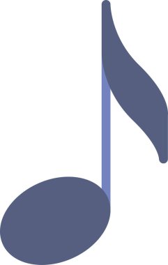 müzik notu vektör simgesi beyaz arkaplanda izole edildi