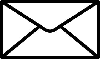 Zarf basit vektör simgesi