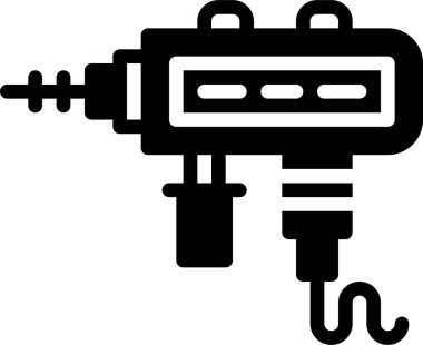 Çekiç matkap simgesi, inşaat konsepti oluşturma