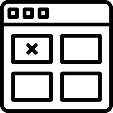 Simge, vektör illüstrasyonunu sil