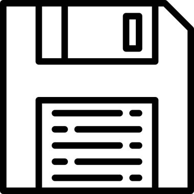 Disk web simgesi basit illüstrasyon