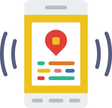 navigasyon işaretleyici satır vektör simgesi 