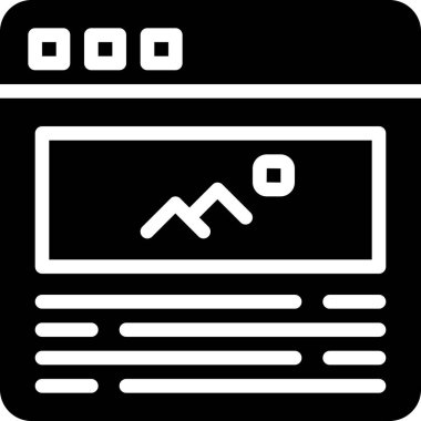 Web tasarım vektörü simgesi