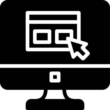 Web konsept tasarımı, basit vektör illüstrasyonu