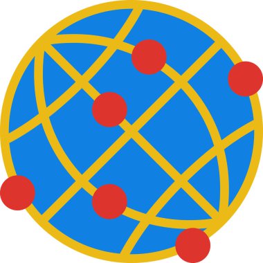 dünya simgesi, vektör illüstrasyonu