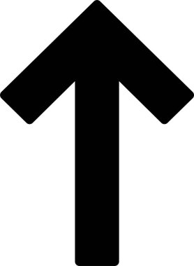 ok yukarı web simgesi basit tasarım