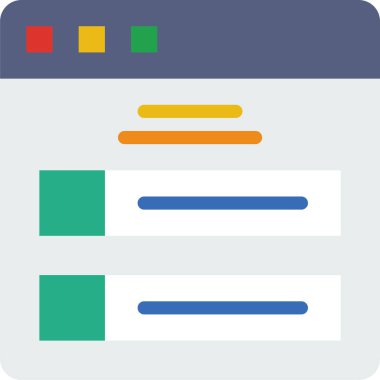 Web konsept tasarımı, basit vektör illüstrasyonu