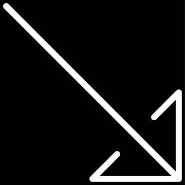 Yön ok simgesi, vektör illüstrasyonu