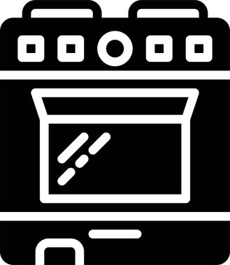 Aşçı simgesi, vektör illüstrasyonu  