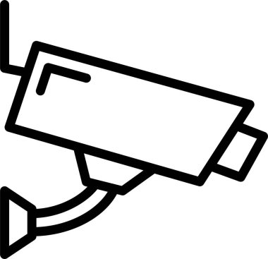 video kamera vektör simgesi beyaz arkaplanda izole edildi