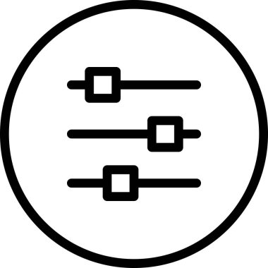 Ayarlar simgesi, basit vektör illüstrasyonu 