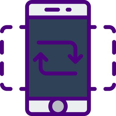 Eğik Portre. Web simgesi basit illüstrasyon