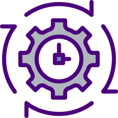 Ayarlar simgesi, basit vektör illüstrasyonu 