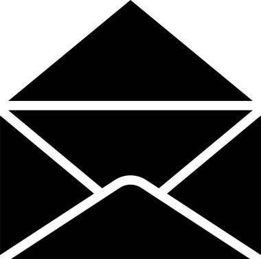 Zarf basit vektör simgesi