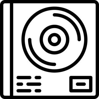 müzik albümü, vektör illüstrasyonu