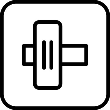 Beyaz arkaplanda düğme düz vektör simgesi