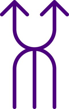 yukarı doğru ok, basit vektör çizimi