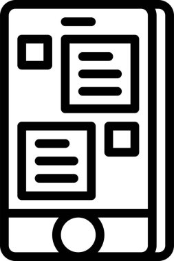 Sohbet simgesi, basit vektör illüstrasyonu 