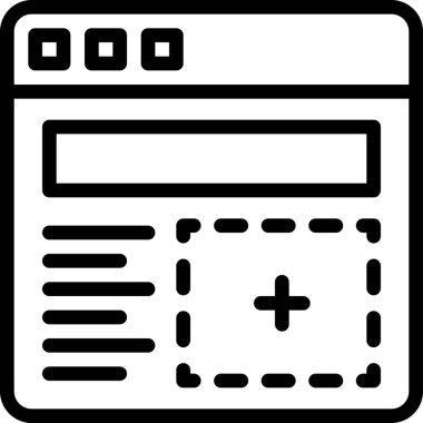 Web makalesi, basit vektör tasarımı illüstrasyonu