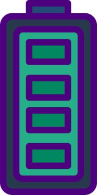 pil simgesi, vektör illüstrasyonu